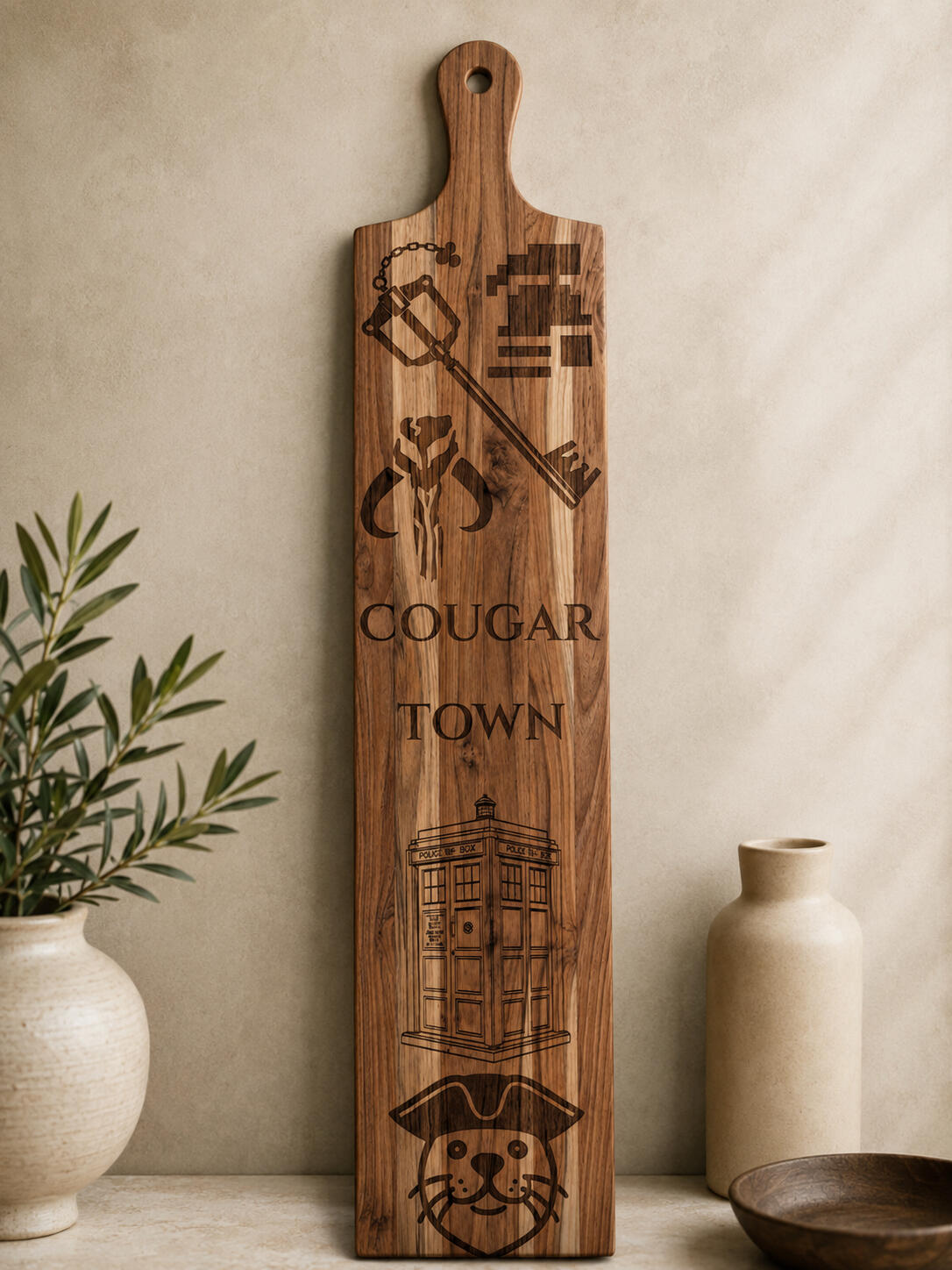 Custom Charcuterie Board - Wood engraving · Custom design