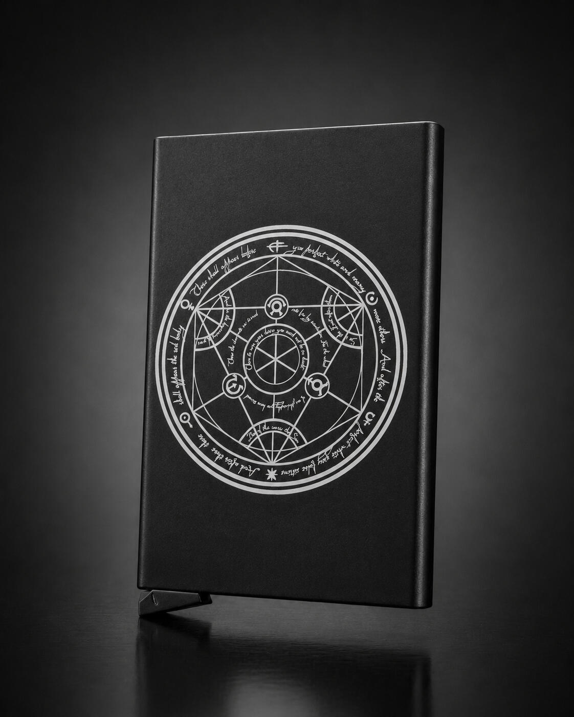 Full Metal Alchemist Card Holder - Powder coated Aluminum · Precision marking